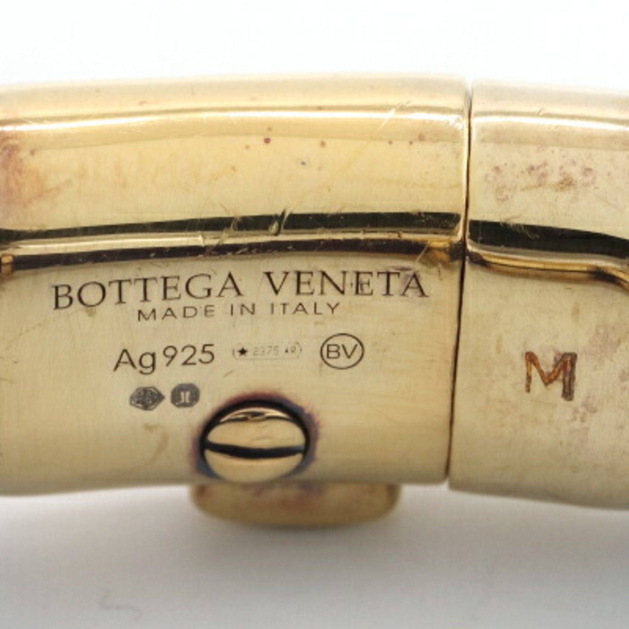Bottega Veneta Bottega Veneta Bracelet 590464 Purple SV Sterling Silver 925 Leather M Size Bangle Women's BOTTEGA VENETA Size ONE SIZE - 4 Thumbnail