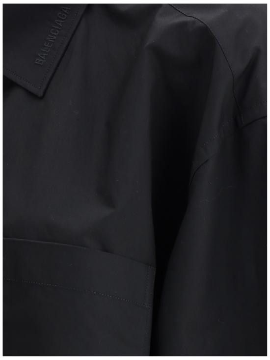 Balenciaga BALENCIAGA Women Shirts 814101TNM60 1000 BLACK Size S / US 4 / IT 40 - 3 Thumbnail