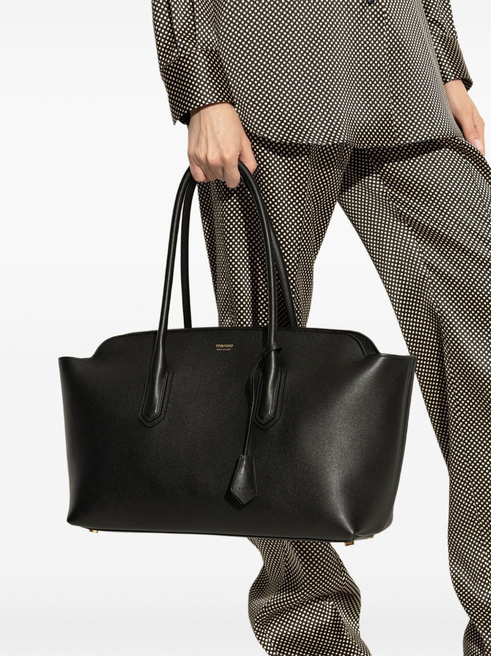 LARGE LEATHER SHOPPING BAG