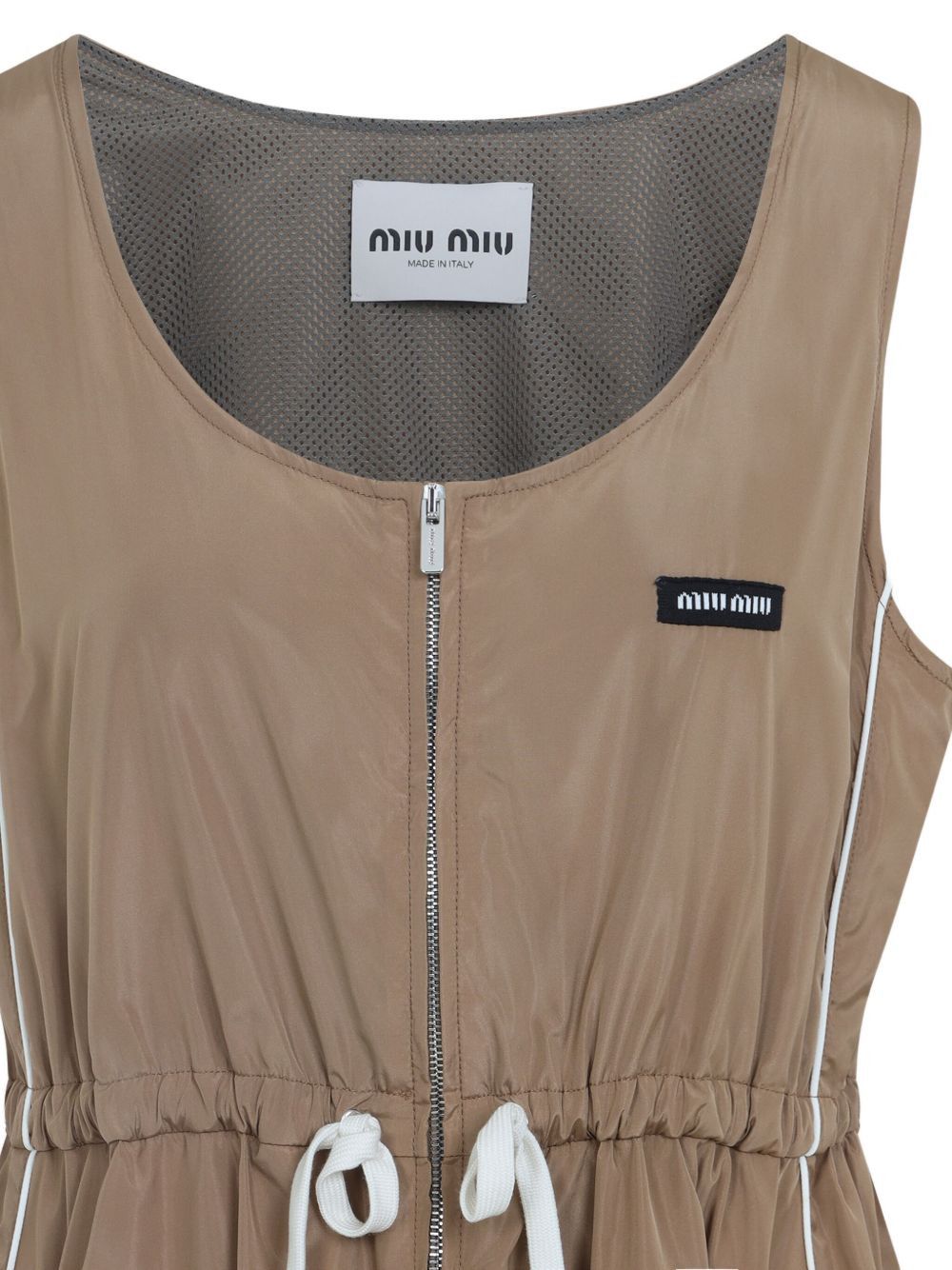Miu Miu SILK BLEND MINI DRESS Size M / US 6-8 / IT 42-44 - 2 Thumbnail
