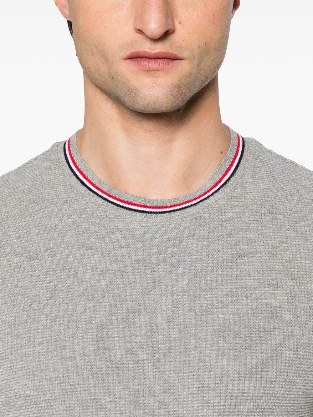 Thom Browne RWB COTTON T-SHIRT Size US M / EU 48-50 / 2 - 4 Thumbnail