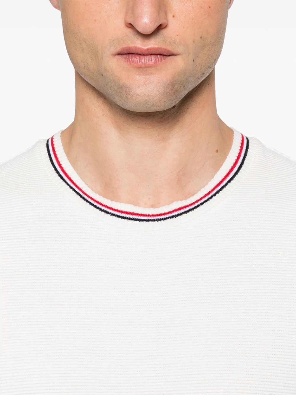 Thom Browne RWB COTTON T-SHIRT Size US XL / EU 56 / 4 - 2 Thumbnail