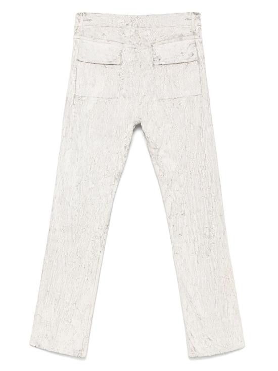 Rick Owens RICK OWENS Men Straight Pants RR01E5308 SMMC11 White Size US 32 / EU 48 - 2 Thumbnail
