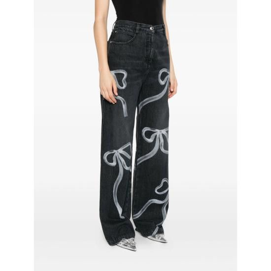 MACH & MACH MACH&MACH Women Denim Pants PF25CP400 BLACK Size 24" / US 00 / IT 34 - 3 Thumbnail