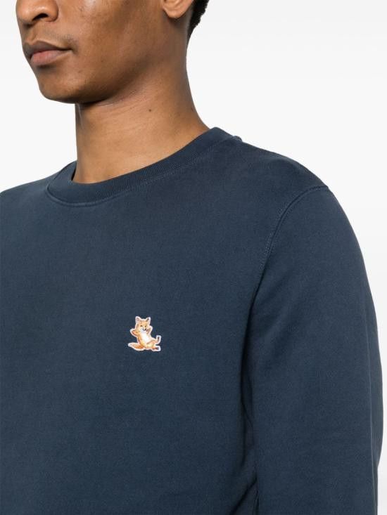 Maison Kitsune MAISON KITSUNE Men Hoodies LM00303 KM0001P476 Blue Size US XL / EU 56 / 4 - 2 Thumbnail