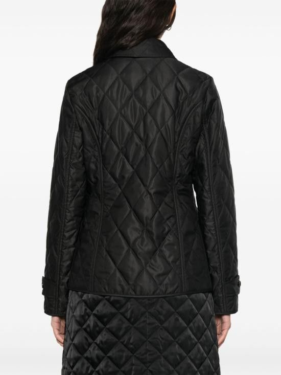 Burberry BURBERRY Women Jackets 8100657 A1189 Black Size L / US 10 / IT 46 - 4 Thumbnail