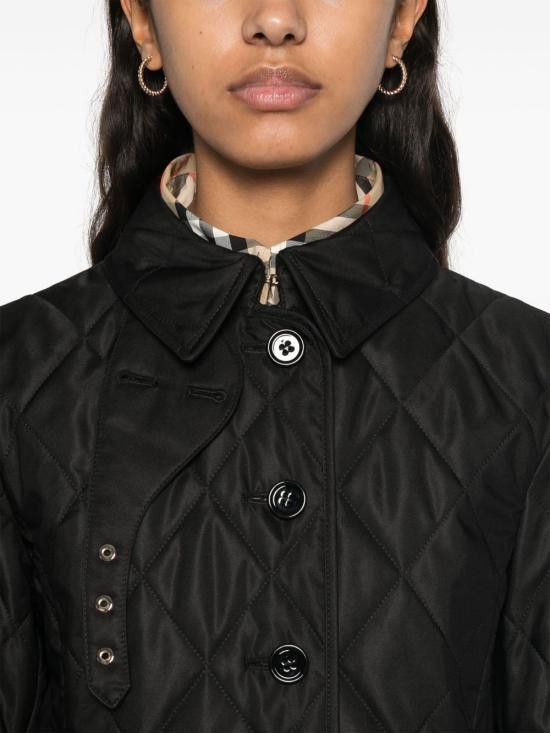 Burberry BURBERRY Women Jackets 8100657 A1189 Black Size L / US 10 / IT 46 - 2 Thumbnail