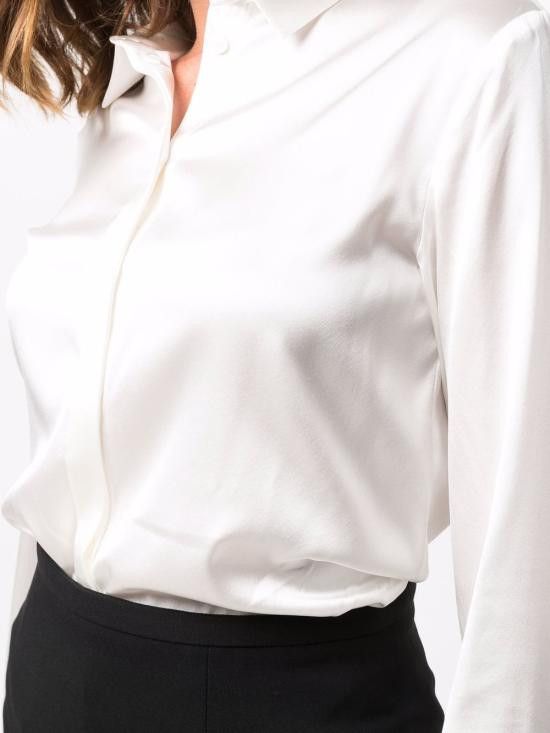 Emporio Armani EMPORIO ARMANI Women Shirts 8N2C39 2NXXZ0101 White Size S / US 4 / IT 40 - 3 Thumbnail