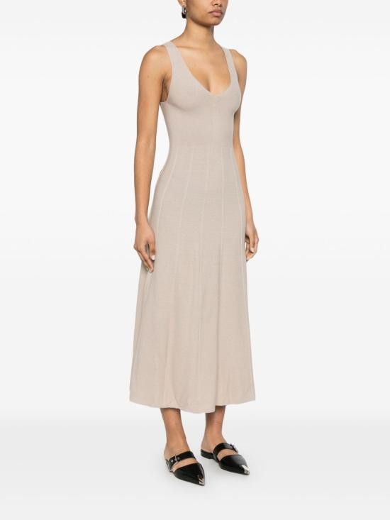 Emporio Armani EMPORIO ARMANI Women Short Skirts EW001449 AF15108U8020 Beige Size L / US 10 / IT 46 - 4 Thumbnail