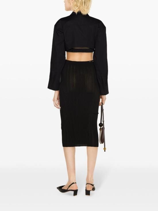 Jacquemus JACQUEMUS Women Mid Skirts 241KN362 2358990 Black Size 27" / US 4 / IT 40 - 3 Thumbnail