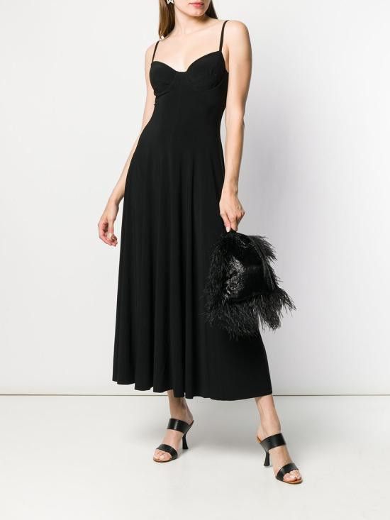 Norma Kamali NORMA KAMALI Women Long Skirts KK1293PL177 001 Black Size XS / US 0-2 / IT 36-38 - 2 Thumbnail
