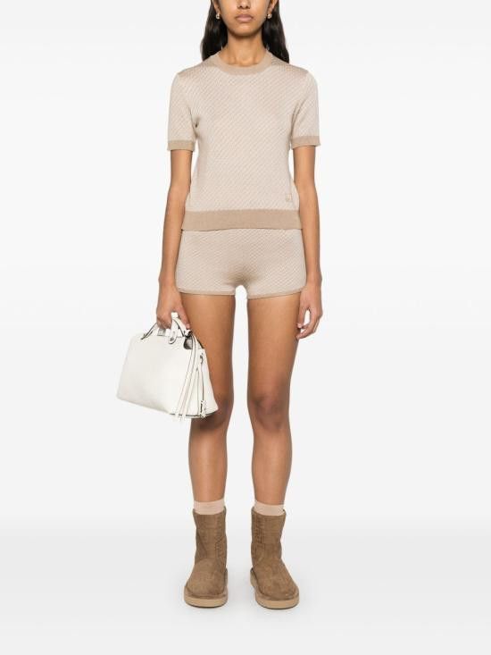 Fendi FENDI Women Shorts & Burmudas FZR810 ATPYF1RX9 Beige Size 28" / US 6 / IT 42 - 4 Thumbnail