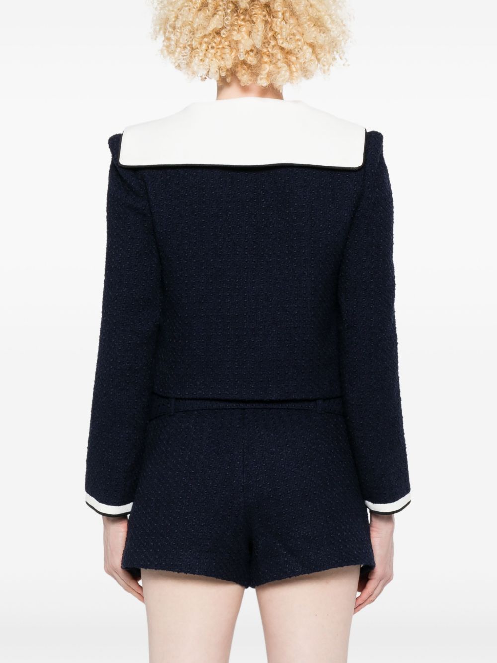 Self-Portrait BOUCLÉ SHORT JACKET Size L / US 10 / IT 46 - 2 Thumbnail