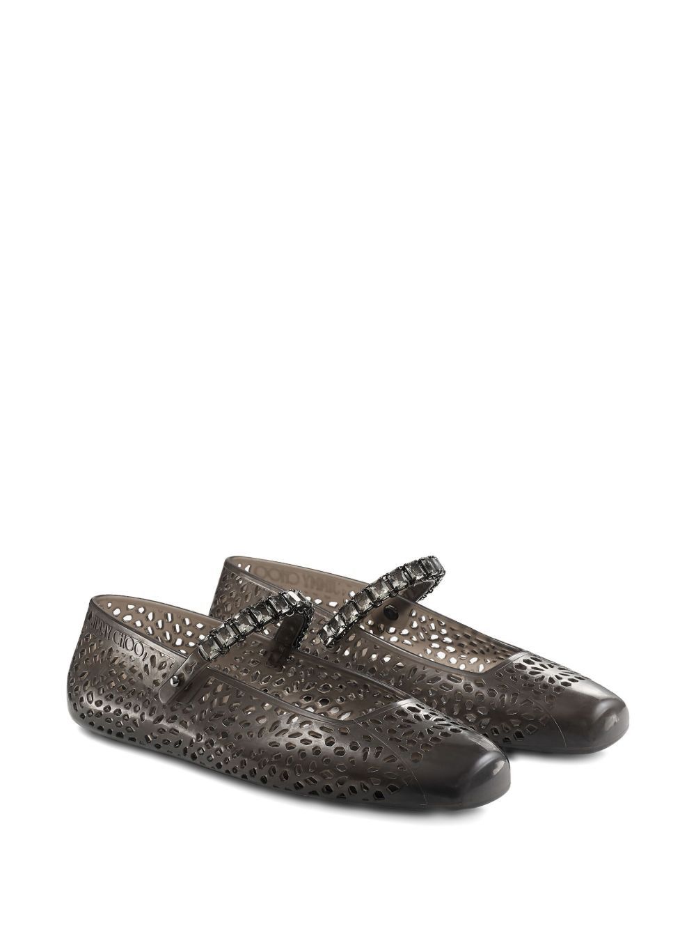 Jimmy Choo THE JELLY CRYSTAL BALLET FLATS Size US 10 / IT 40 - 3 Thumbnail