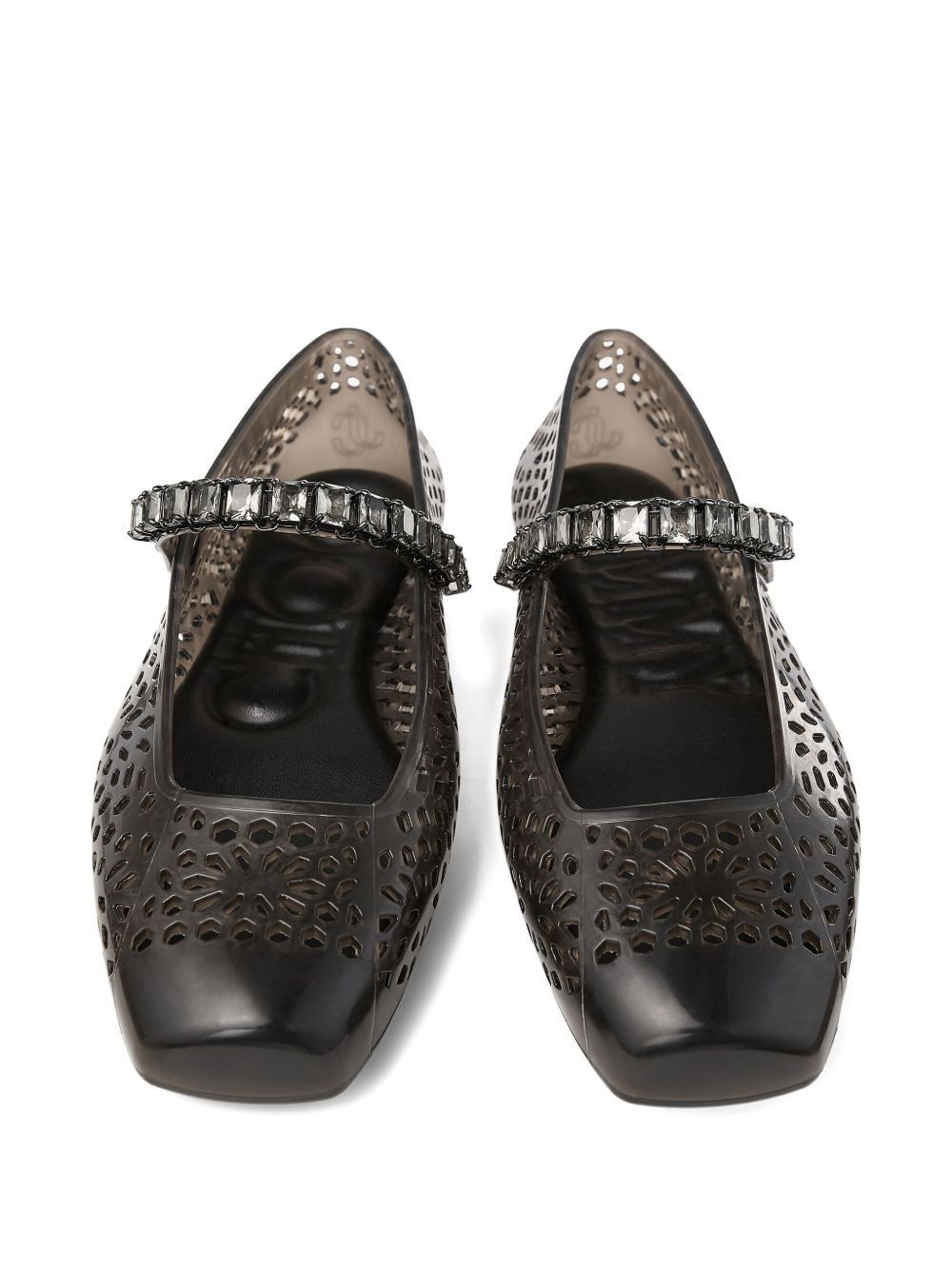 Jimmy Choo THE JELLY CRYSTAL BALLET FLATS Size US 10 / IT 40 - 4 Thumbnail