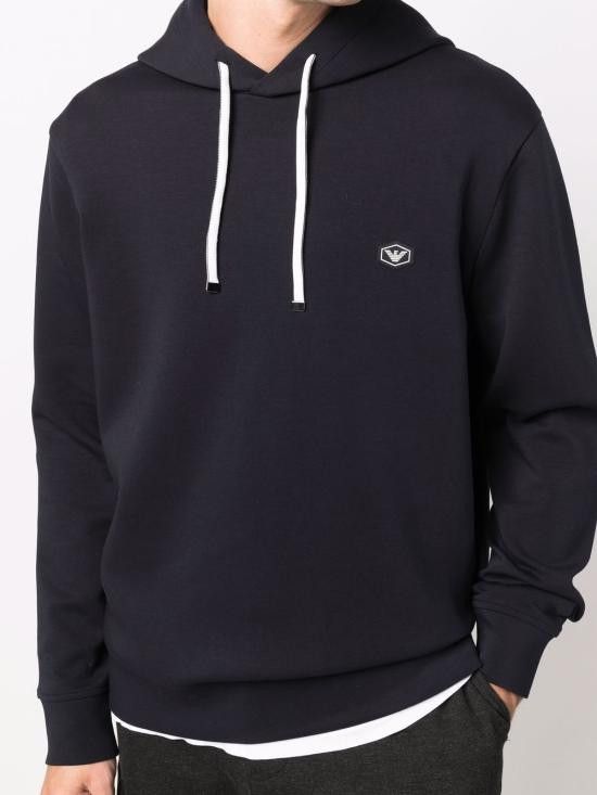 Emporio Armani EMPORIO ARMANI Women Hoodies 8N1MD0 1JHSZ0920 Blue Size XXL / US 16-18 / IT 52-54 - 4 Thumbnail