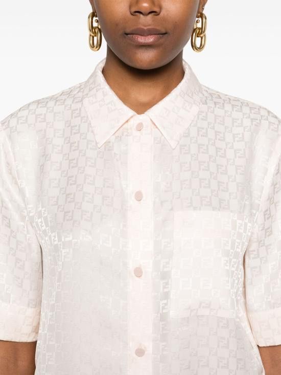 Fendi FENDI Women Shirts FS8254 AUQGF1RX0 Pink Size M / US 6-8 / IT 42-44 - 4 Thumbnail