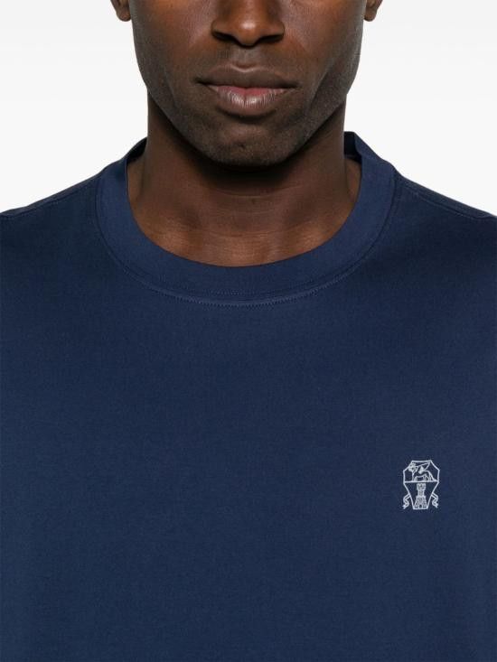 Brunello Cucinelli BRUNELLO CUCINELLI Men T-Shirts M0B138440 C2443 Blue Size US S / EU 44-46 / 1 - 2 Thumbnail