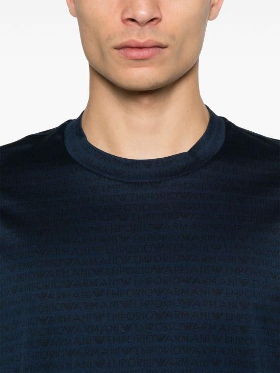 Emporio Armani EMPORIO ARMANI Men T-Shirts EM000787 AF12916FB224 Blue Size US XL / EU 56 / 4 - 4 Thumbnail