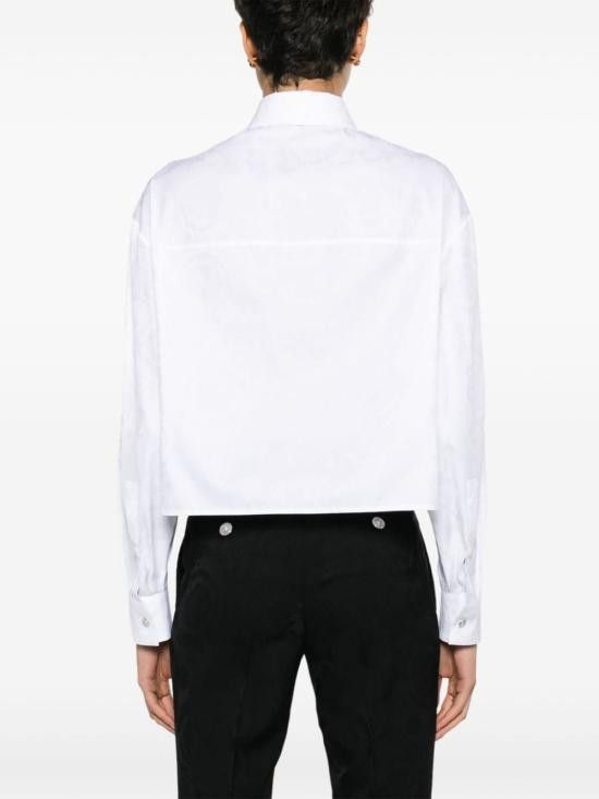 Versace VERSACE Women Shirts 1013765 1A096301W000 White Size M / US 6-8 / IT 42-44 - 2 Thumbnail