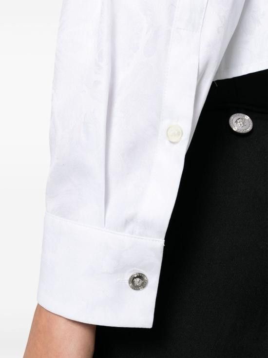 Versace VERSACE Women Shirts 1013765 1A096301W000 White Size M / US 6-8 / IT 42-44 - 3 Thumbnail