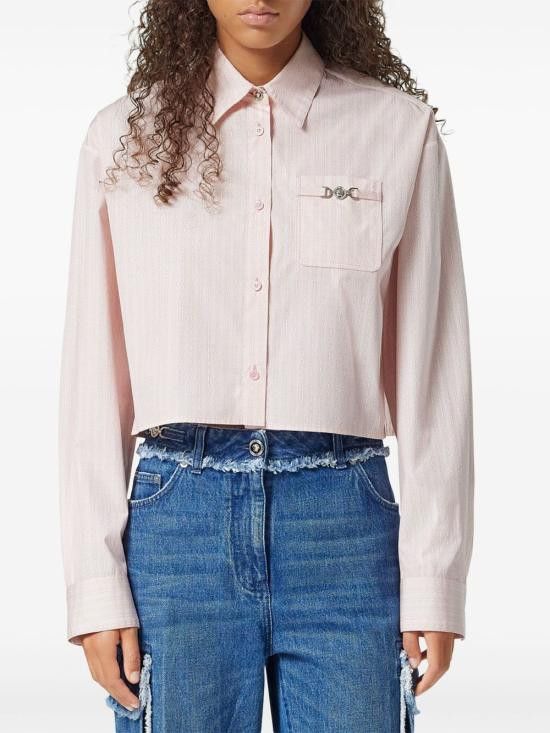 Versace VERSACE Women Shirts 1013765 1A136415PC60 Pink Size M / US 6-8 / IT 42-44 - 2 Thumbnail