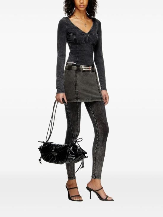 Diesel DIESEL Women Sweater A16595 0NJBJ02A Black Size S / US 4 / IT 40 - 3 Thumbnail