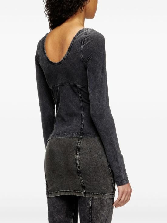 Diesel DIESEL Women Sweater A16595 0NJBJ02A Black Size S / US 4 / IT 40 - 2 Thumbnail