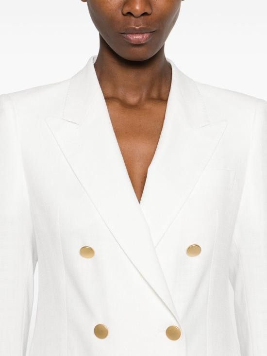 Tagliatore TAGLIATORE Women Jackets J PARIGI10B 340159EX827 White Size L / US 10 / IT 46 - 5 Thumbnail