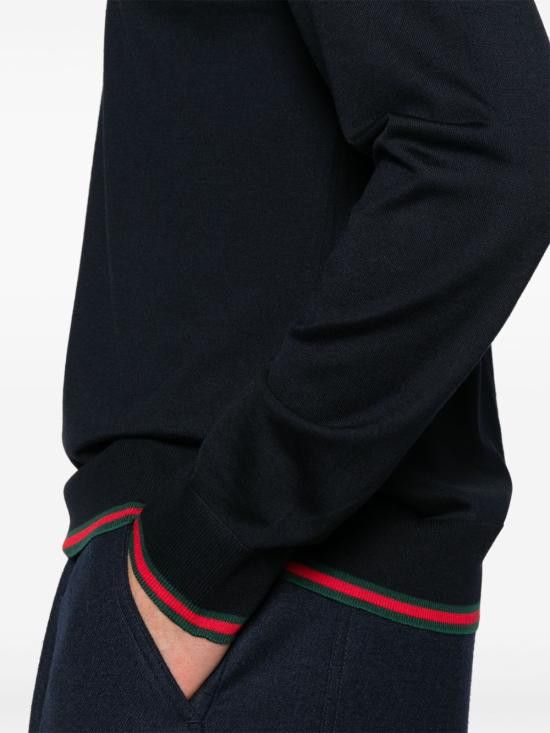 Gucci GUCCI Men Sweater 814531 XKEJ14060 Blue Size US L / EU 52-54 / 3 - 4 Thumbnail