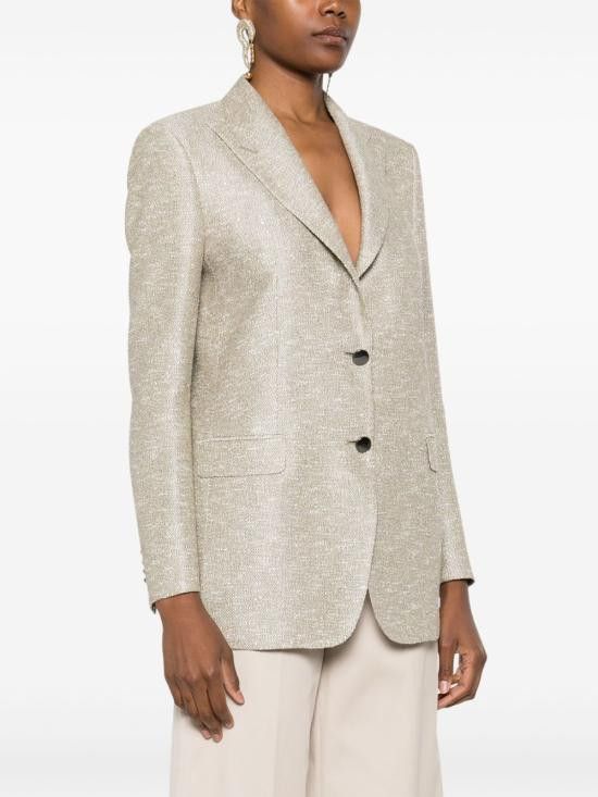 Tagliatore TAGLIATORE Women Jackets J BERTHA16B 160064T1292 Beige Size M / US 6-8 / IT 42-44 - 3 Thumbnail