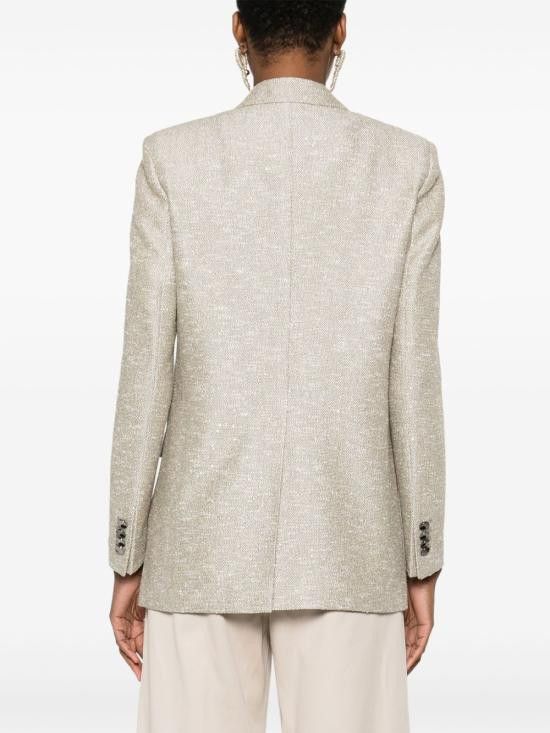 Tagliatore TAGLIATORE Women Jackets J BERTHA16B 160064T1292 Beige Size M / US 6-8 / IT 42-44 - 2 Thumbnail