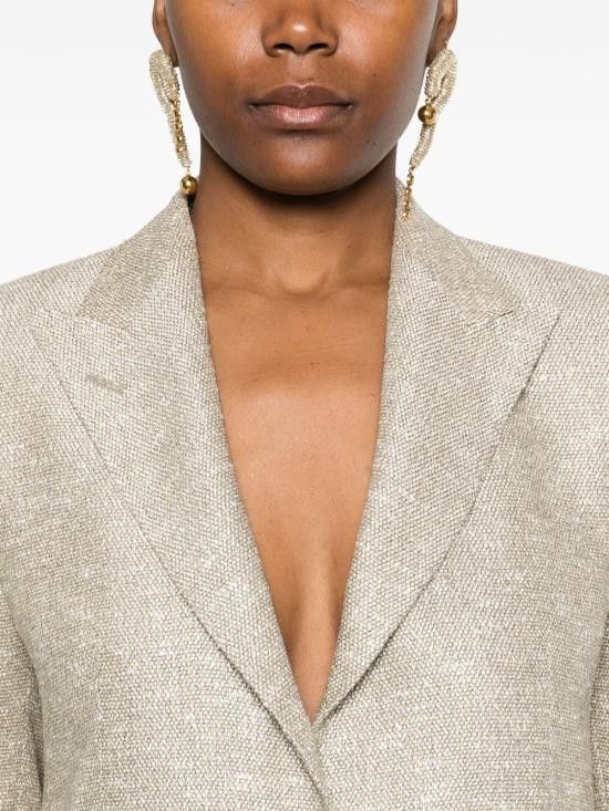 Tagliatore TAGLIATORE Women Jackets J BERTHA16B 160064T1292 Beige Size M / US 6-8 / IT 42-44 - 4 Thumbnail
