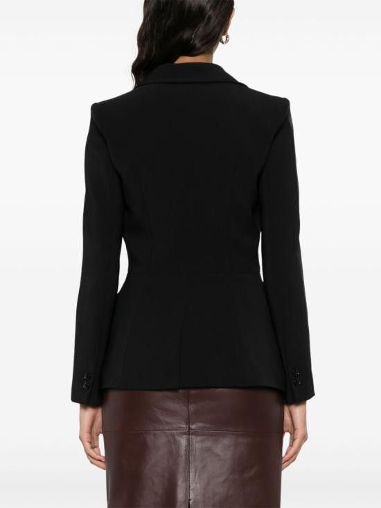 Elisabetta Franchi ELISABETTA FRANCHI Women Jackets GI14353E2 110 Black Size S / US 4 / IT 40 - 4 Thumbnail