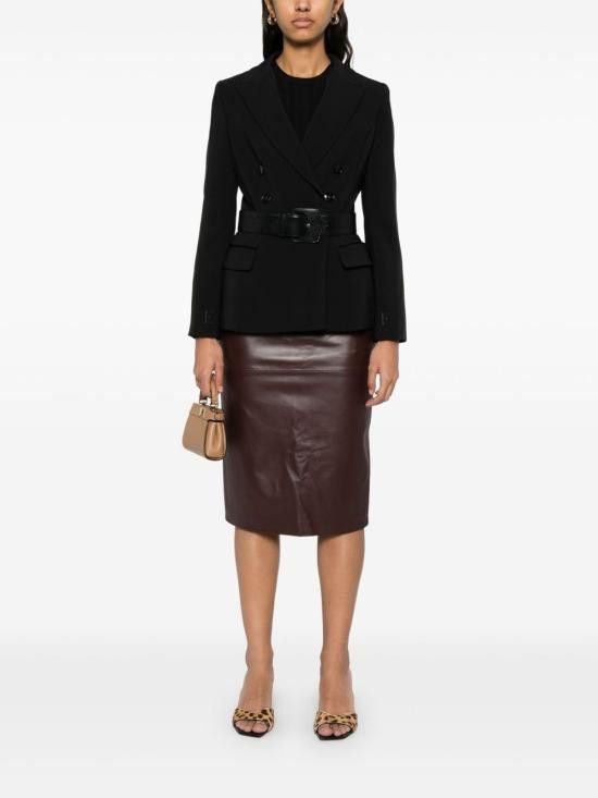 Elisabetta Franchi ELISABETTA FRANCHI Women Jackets GI14353E2 110 Black Size M / US 6-8 / IT 42-44 - 5 Thumbnail