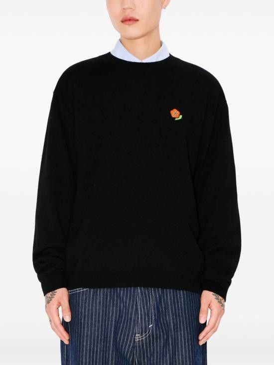 Kenzo KENZO Men Sweater FF55PU726 3LB99J Black Size US XL / EU 56 / 4 - 2 Thumbnail