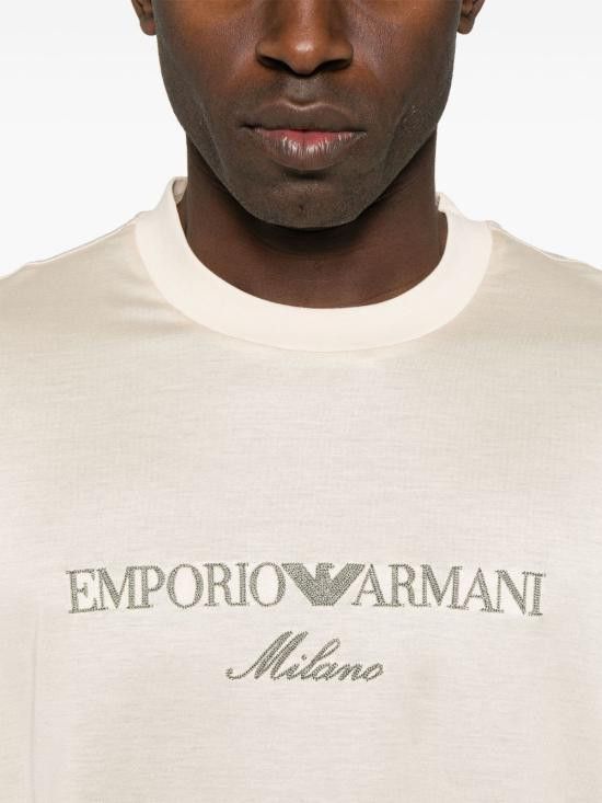 Emporio Armani EMPORIO ARMANI Men T-Shirts EM001033 AF10017M1052 Beige Size US XXL / EU 58 / 5 - 3 Thumbnail