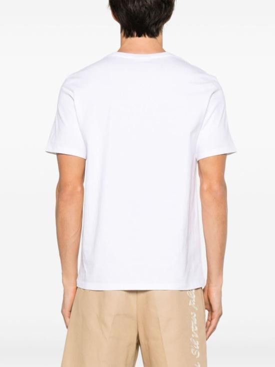 Maison Kitsune MAISON KITSUNE Men T-Shirts LM00110 KJ0008P100 White Size US XL / EU 56 / 4 - 2 Thumbnail