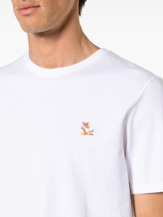 Maison Kitsune MAISON KITSUNE Men T-Shirts LM00110 KJ0008P100 White Size US XL / EU 56 / 4 - 5 Thumbnail