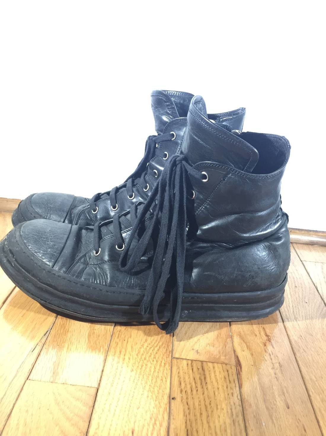 Rick Owens FW/09 Crust Ramones sz. 45 Hi Top Sneakers