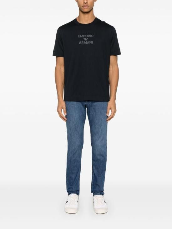 Emporio Armani EMPORIO ARMANI Men T-Shirts EM000780 AF12926UB118 Blue Size US XL / EU 56 / 4 - 4 Thumbnail
