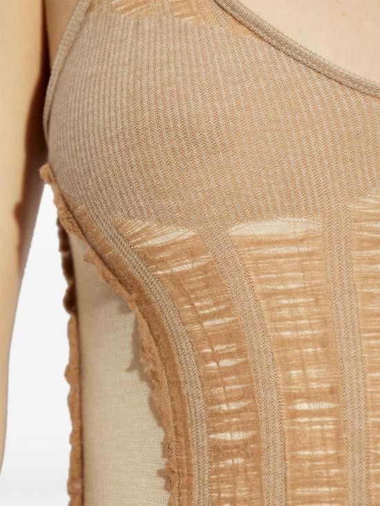 Diesel DIESEL Women Short Skirts A19215 0BJBI33S Beige Size L / US 10 / IT 46 - 5 Thumbnail