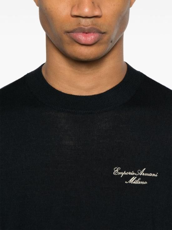 Emporio Armani EMPORIO ARMANI Men Sweater EM000903 AF14698MB173 Blue Size US XXL / EU 58 / 5 - 2 Thumbnail