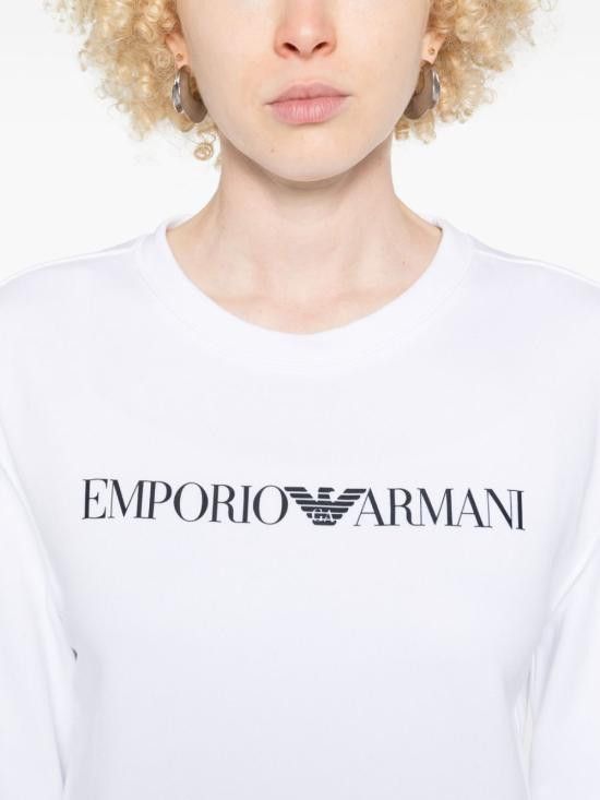 Emporio Armani EMPORIO ARMANI Women Hoodies 8N2M9E 2J49ZF109 White Size L / US 10 / IT 46 - 3 Thumbnail