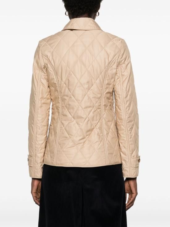 Burberry BURBERRY Women Jackets 8100659 A4170 Beige Size L / US 10 / IT 46 - 2 Thumbnail