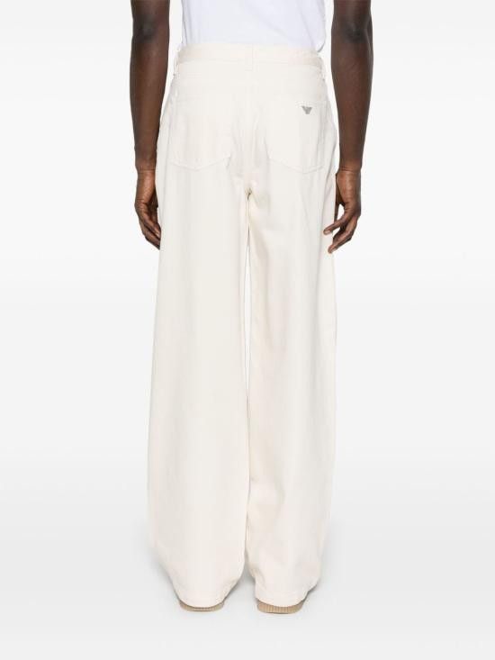 Emporio Armani EMPORIO ARMANI Men Straight Pants EM001673 AF15210U1109 White Size US 29 - 4 Thumbnail