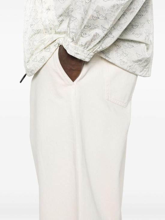 Emporio Armani EMPORIO ARMANI Men Straight Pants EM001673 AF15210U1109 White Size US 29 - 5 Thumbnail