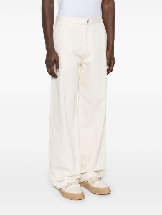 Emporio Armani EMPORIO ARMANI Men Straight Pants EM001673 AF15210U1109 White Size US 29 - 2 Thumbnail