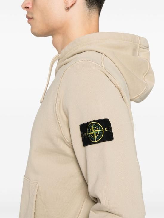 Stone Island STONE ISLAND Women Hoodies K1S156100045 S0051V0095 Beige Size S / US 4 / IT 40 - 4 Thumbnail