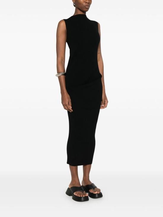 Rick Owens RICK OWENS Women Long Skirts RP01E7638 RIBVI09 Black Size M / US 6-8 / IT 42-44 - 2 Thumbnail